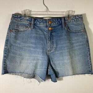 Womens Universal Thread‎ Vintage Cut Off Denim Shorts Blue 12 Raw Hem